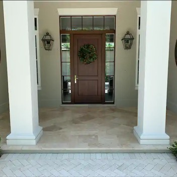 Cleand n Sealed Travetine Entryway Glossy.webp